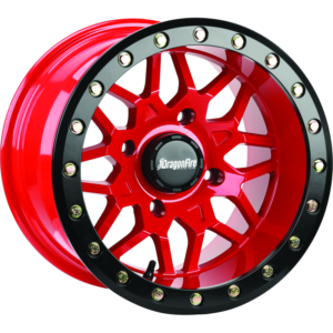 DragonFire Racing Typhon Wheel 15X10 4/156 5+5 +0 Machined Red