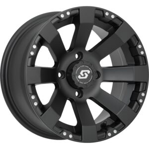 Spyder Wheel 12x7 4/110 5+2 (+10mm) Black