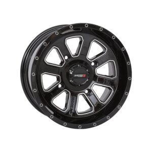 St4 Wheel 14x7 4+3 (+10mm) 4/156 Gloss Black/Machined