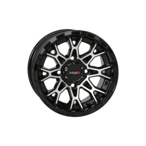 St6 Wheel 12x7 2+5 ( 47mm) 4/110 Gloss Black/Machined