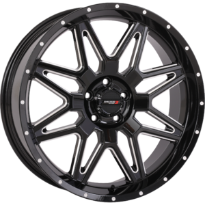 St7 Wheel 20x7 4+3 (+10mm) 5/4.5 Gloss Black Milled