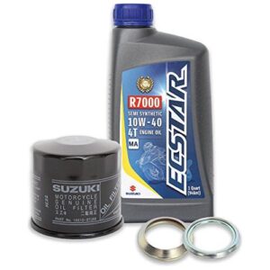 Suzuki ECSTAR Semi-Synthetic 10W40 Oil Change Kit 4 Quarts 990A0-01E30-4KT