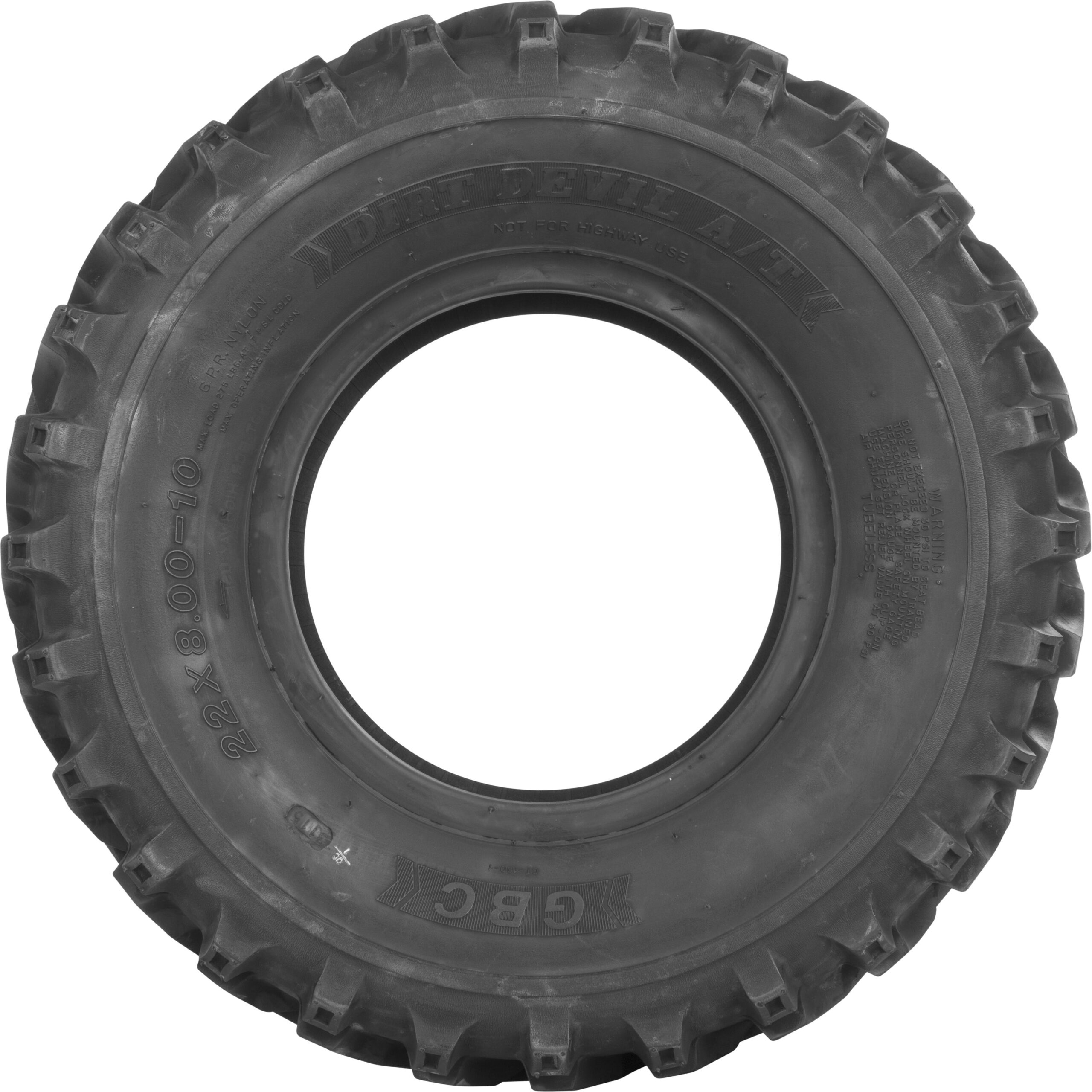Tire Dirt Devil A/T Front 23x8 11 Bias Lr290lbs - Image 2